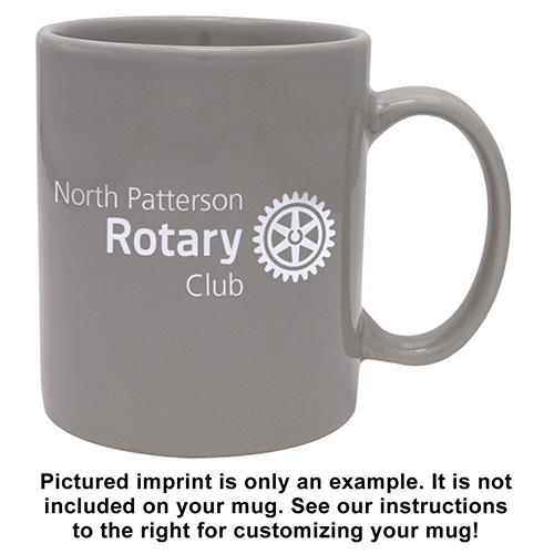 Rotary Custom Imprinted C-Handle Coffee Mug